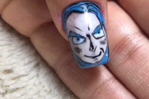 Blue Goddess Nails