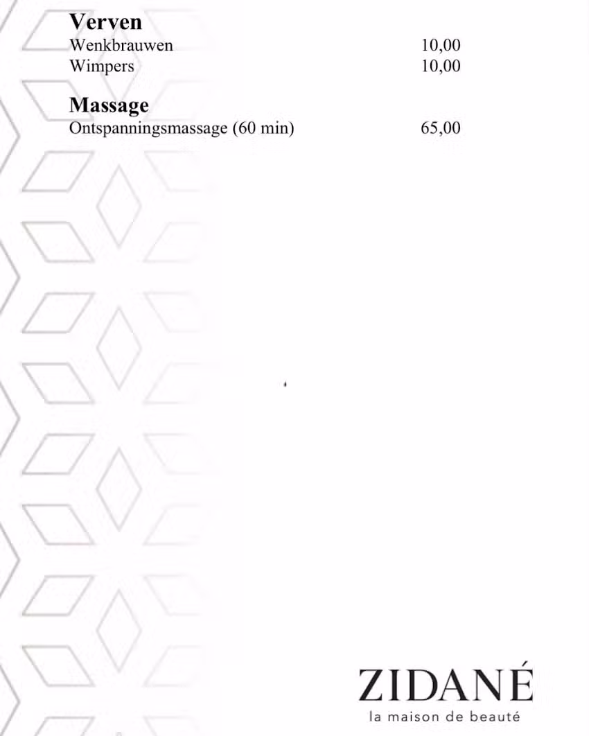 Zidané La maison de beauté